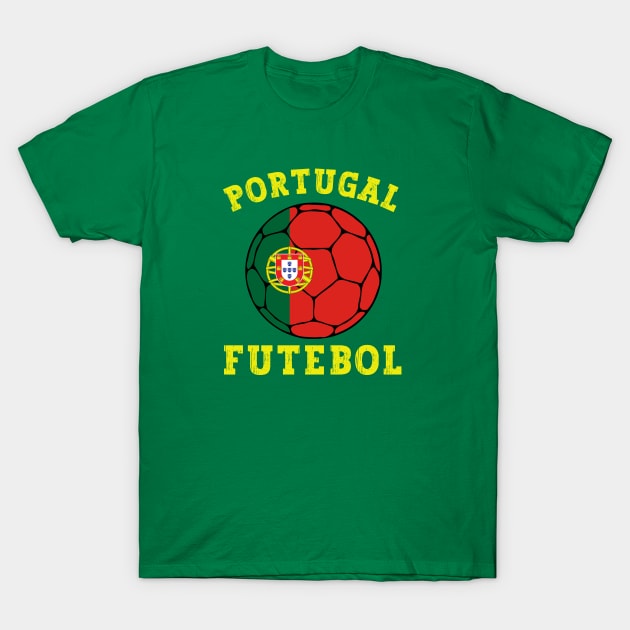 Portugal Football Ball T-Shirt by footballomatic